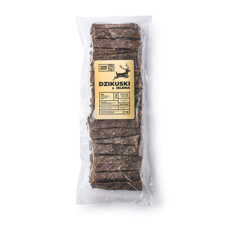 Dzikuski z jelenia - przekąska [megapaka - 1 kg]
