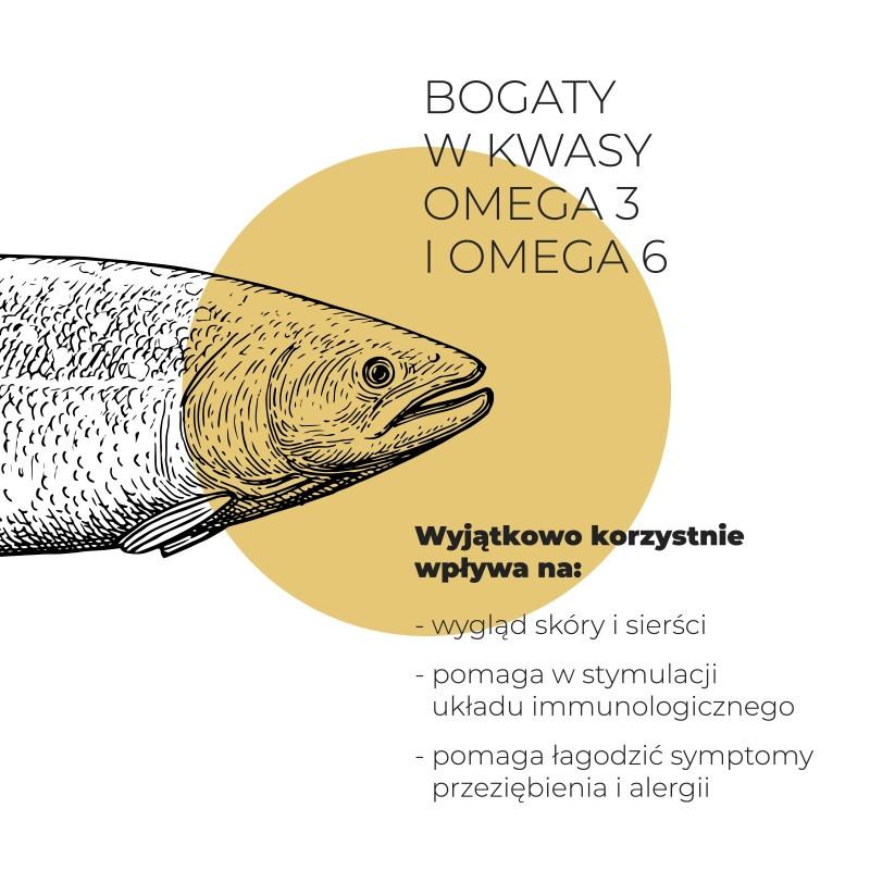 Olej z łososia (nierafinowany) dla psów i kotów