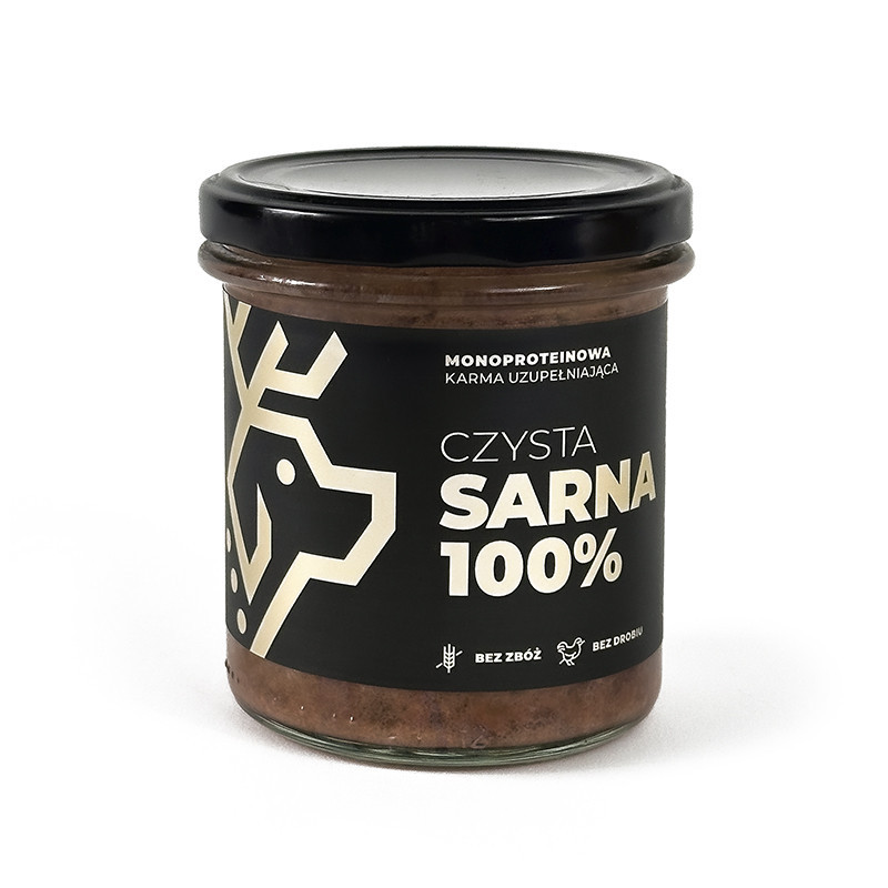 Czysta SARNA 100% [słoik 290g] - karma uzupełniająca